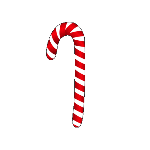 Candy Cane Christmas Sticker