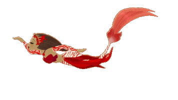 Siren Mermaid Swimming Sticker by Mermaid_Lux