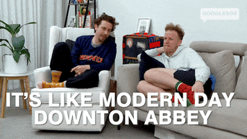 Downton Abbey Watching Tv GIF by Gogglebox Australia