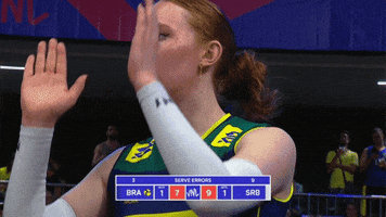Serious Brazil GIF by Volleyball World