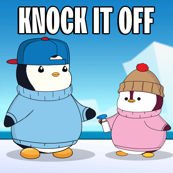 Knock It Off GIF by Pudgy Penguins