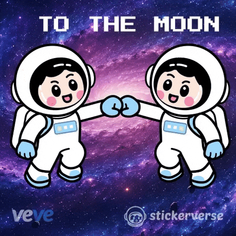 To The Moon Space GIF by VeVe