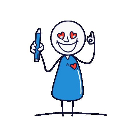 Visual Communication Drawing Sticker