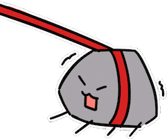 Angry Rock Sticker