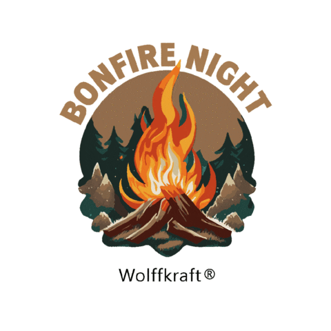 Fire Camping Sticker by Wolffkraft
