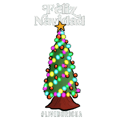 Feliz Navidad Minavidad Sticker by Discover Puerto Rico