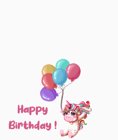 Happy Birthday Party GIF by My Girly Unicorn