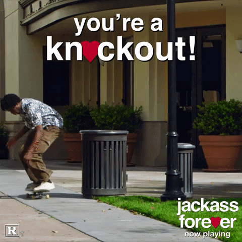Valentines Day Knockout GIF by Jackass Forever