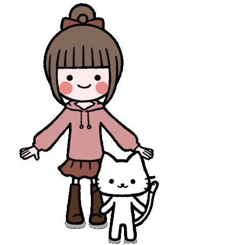 Happy Cat Sticker by おちょう
