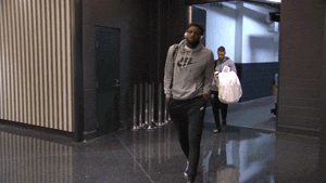Mitchell Robinson Arrival GIF by NBA