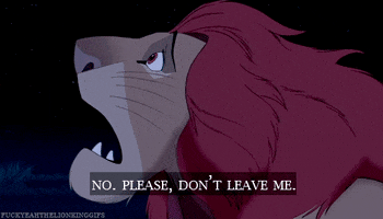leaving the lion king GIF