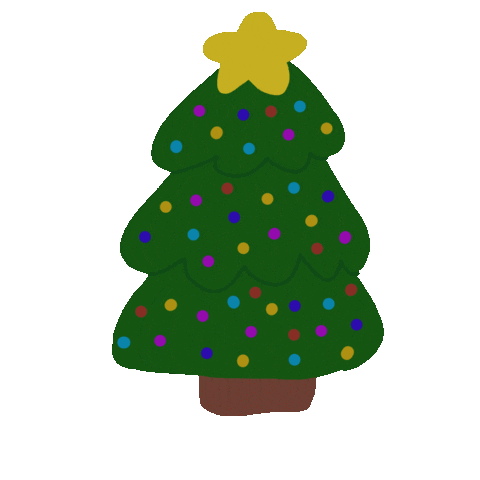 Happy Christmas Tree Sticker by Tracey Hoyng