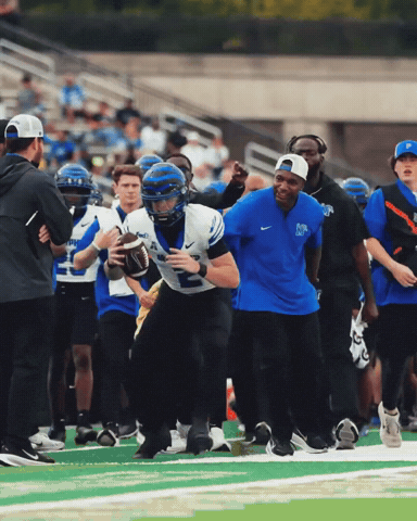 College Football Win GIF by University of Memphis