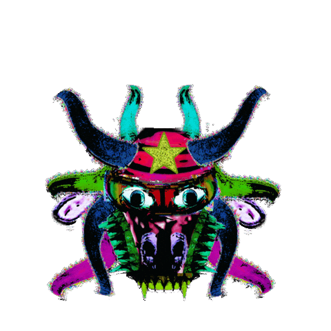 Puerto Rico Vejigante Sticker by MOYOGASH