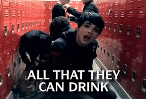 Gerard Way Drink GIF by My Chemical Romance