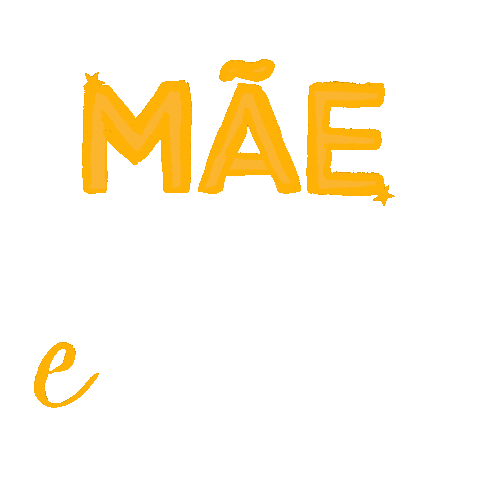 Lettering Mãe Sticker