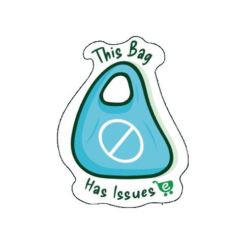 Plastic Free July Garbage Bag Sticker by Ecoconsious
