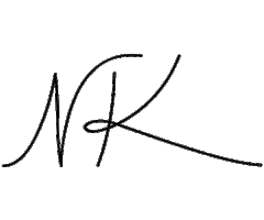 Abstract Artist Nkg Sticker by Neil Kerman Gallery