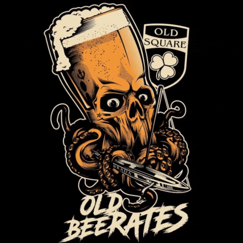 OldSquareIrishPub beer skull old irish GIF