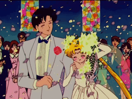 sailor moon wedding GIF