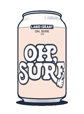 Oh Sure Sticker by Land-Grant Brewing Company