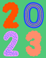 New Years Lettering GIF by Anke Weckmann