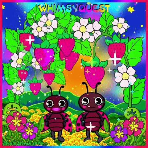 Ladybugs In The Rain Whimsyquest GIF