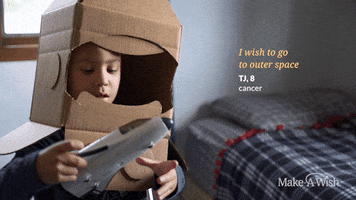 Outer Space Holiday Wishes GIF by Make-A-Wish America