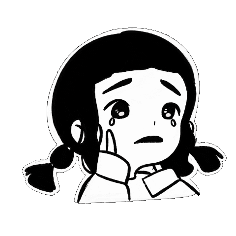 Sad Cry Sticker