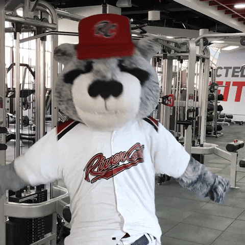 Baseball Gym GIF by Sacramento River Cats