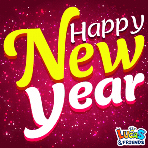 Celebrate New Year GIF by Lucas and Friends by RV AppStudios