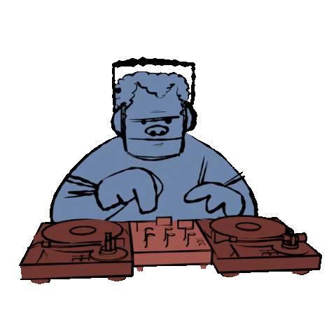 Dj Vibing Sticker