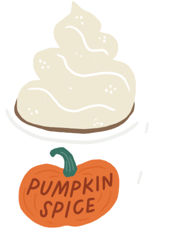 Pumpkin Spice Illustration Sticker by Sophie Potter