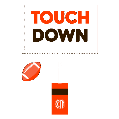 Cleveland Browns Touchdown Sticker by CrossCountry Mortgage, LLC