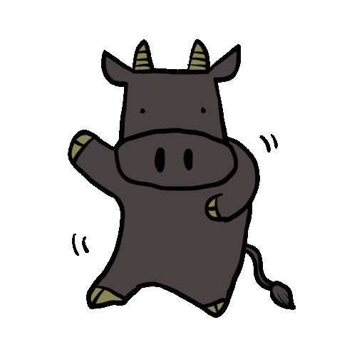 Cow Dance Sticker