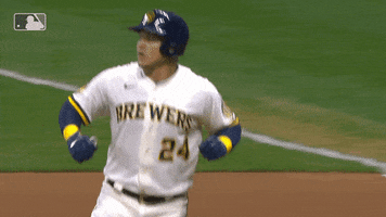 Excited Avisail Garcia GIF by Milwaukee Brewers