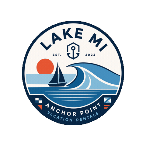 Lake Michigan Sticker by AnchorPointVaca