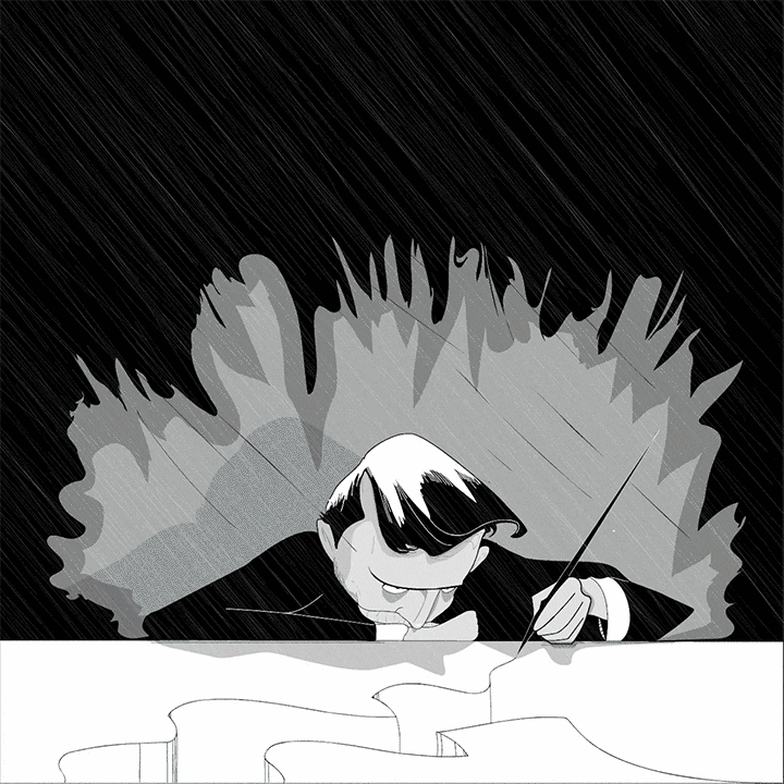 Illustration Rain GIF by Antony Hare