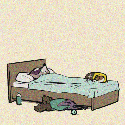 Tired Bed GIF