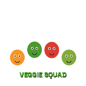 Veggie Squad Sticker by Vegan Friends