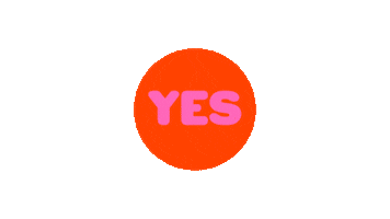 Pink Yes Sticker
