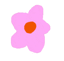 Pink Flower Sticker