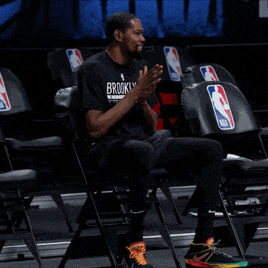 Excited Kevin Durant GIF by Brooklyn Nets