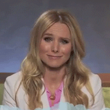 kristen bell laughing gif - find & share on giphy