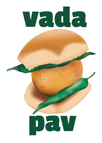Vada Pav Burger Sticker by Sonamm
