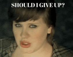 Give Up Indecision GIF by Adele