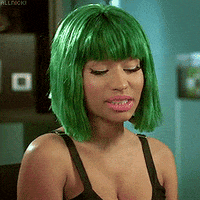 Nicki Minaj Shrug GIF
