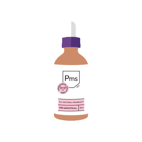 Pms Tincture Sticker by All Natural Pharmacy