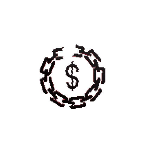 Money Danger Sticker