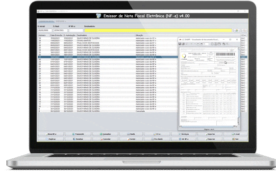 Email data recovery procedure being demonstrated